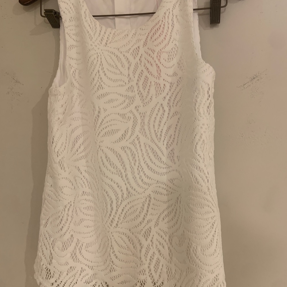 NWT Lilly Pulitzer Maybelle top Resort White